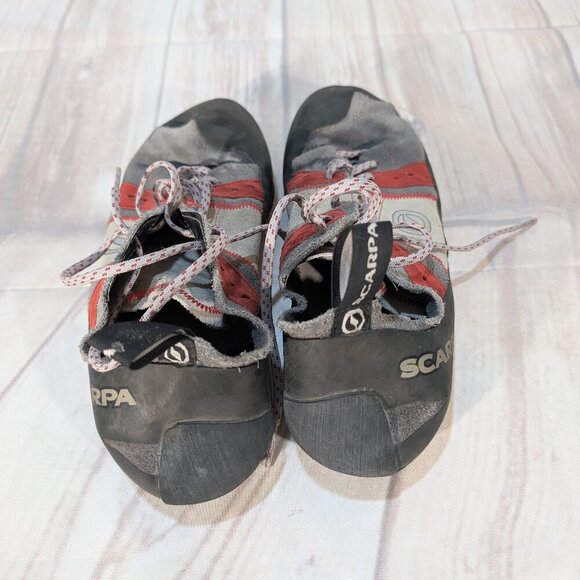 SCARPA Helix Climbing Shoes - Red, Gray, Black - Men's Size 10.5 US - Picture 5 of 9